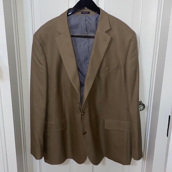 Stafford Suits & Blazers Stafford 52r Tan Brass Button Classic Fit